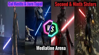Star Wars: Jedi Fallen Order - Cal Kestis & Jaro Tapal Vs Second & Ninth Sisters - Meditation Arena