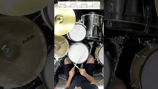 Beginner Drummers: Basic 8th Notes Rock Drum Beats #shorts