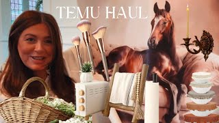 HUGE* VINTAGE TEMU HAUL | Home Decor, Kitchen, Beauty & Baby ✨🤎 | Suzy Darling