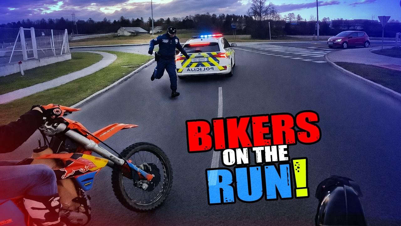 Полицейская погоня за байкерами | Агрессия на дороге, мотоциклы и аварии | Лучшая подборка 2026 года