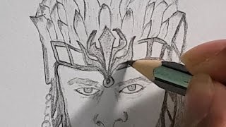 Bahubali Prabhas Pencil Sketch Sai Raparthy