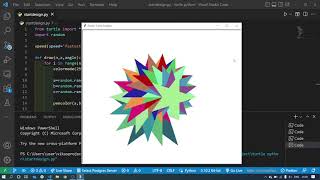 Multiple Star Design in Python Turtle @VikasCodingSchool