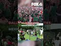 Mexico fans in Dallas celebrate goal against South Africa