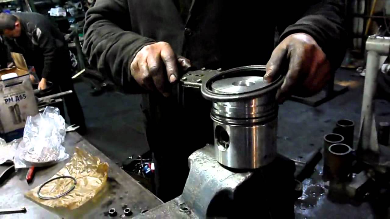 Установка поршневых колец xvid - YouTube