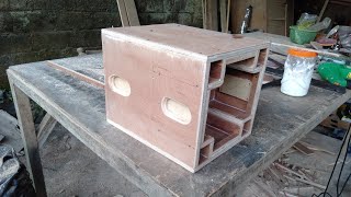 SINGLE 6-INCH PLANAR SPEAKER BOX SCHEMATIC // COMPLETE DIMENSION DETAILS