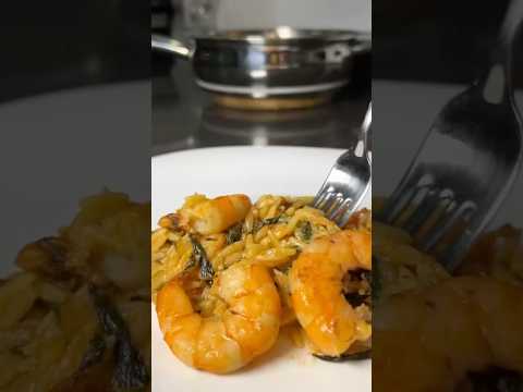 Ризони с креветками🍤 #рецепты #вкуснодома #рецепт #домашняяеда