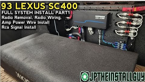 93 Lexus SC400 FULL Audio SYSTEM Upgrade Part 1, Radio Removal, Radio Install, Amp wire Install