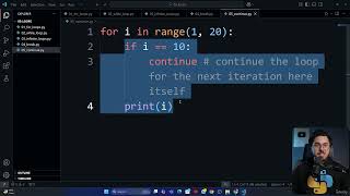 14  Break, Continue, and Pass Statements