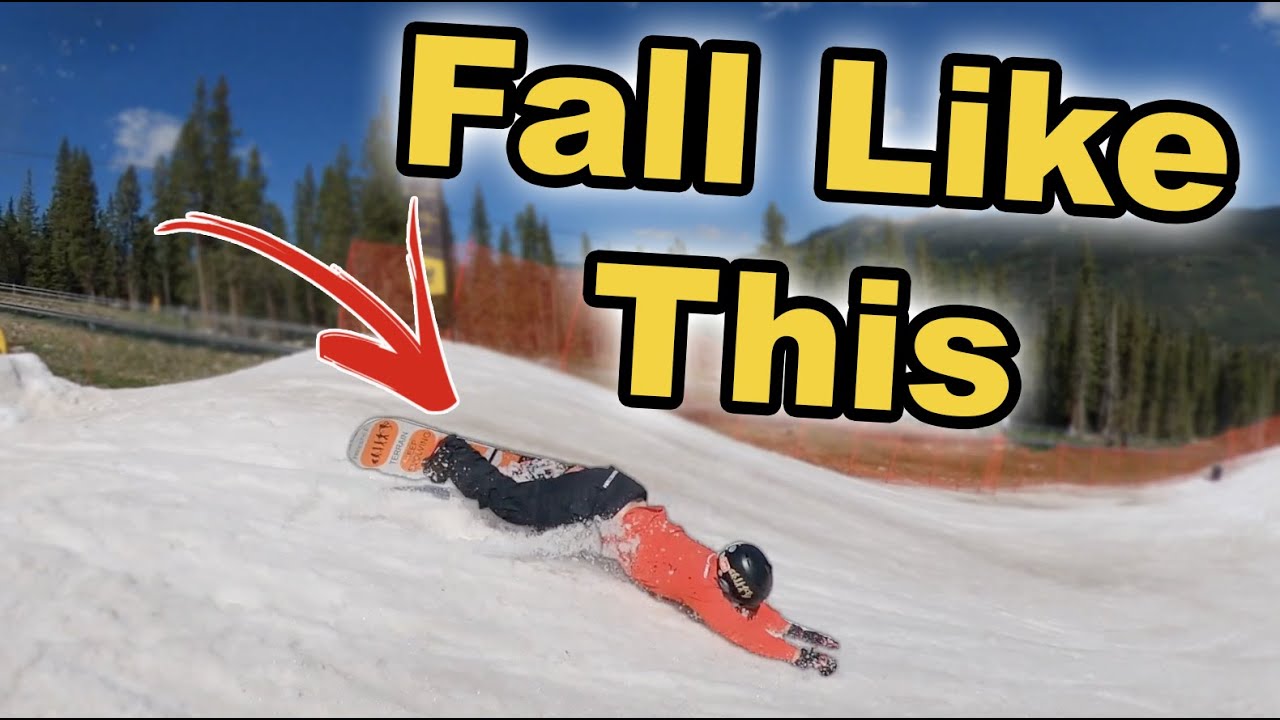 HOW TO CORRECTLY FALL IN SNOWBOARDING YouTube