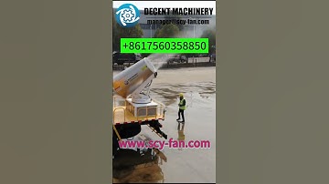 How do fog cannons contribute to workplace safety by controlling dust? #dustsuppression #fogcannon