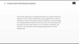 046  Part 3  Cloud native distributed systems
