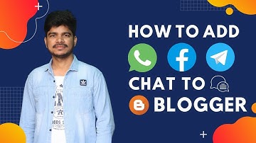 How to Add Whatsapp Chat in Blogger - Whatsapp, Facebook, Telegram chat to blogger website in Hindi