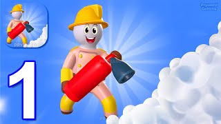 Fireman - Gameplay Walkthrough Part 1 Stickman Firefighter Rescue Adventure (iOS,Android) screenshot 2