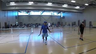 League City Pickleball tournament MD 5.0 Brent Roy/Pierre-David Turmel vs Brian Worrell/Joe Nguyen