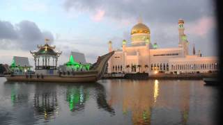 Zvolávanie Na Modlitbu V Brunejskom Hlavnom Meste Bandar Seri Begawan