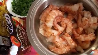 Королевские креветки с ракушками и спаржей! Королевские креветки с ракушками и спаржей!