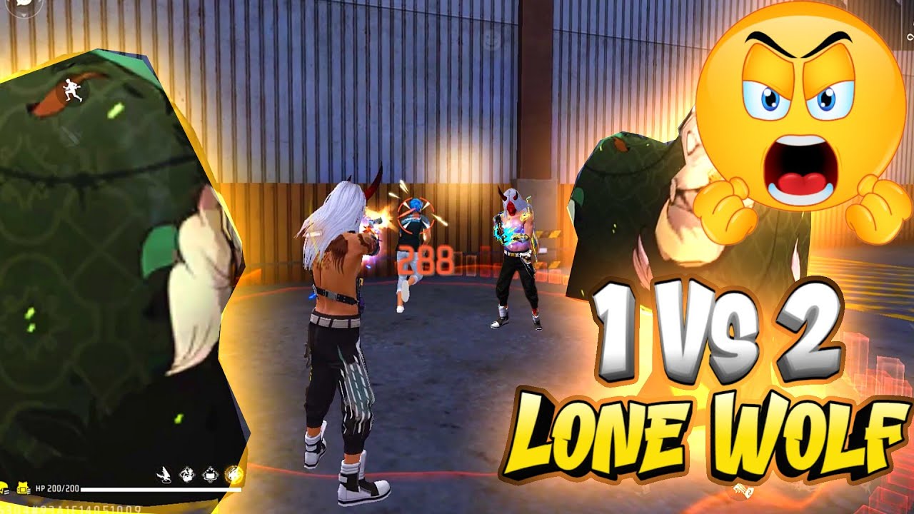 Full Rush Gameplay 1 Vs 2 In Lone Wolf || Iron Cage 1 Vs 2 Pro Full ...