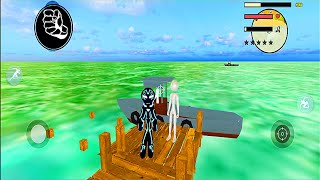 Neon Spider Stickman Rope Hero Vice Town screenshot 2