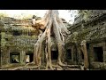 Ta Prohm or Jungle Temple in Cambodia. Tonlesap Lake