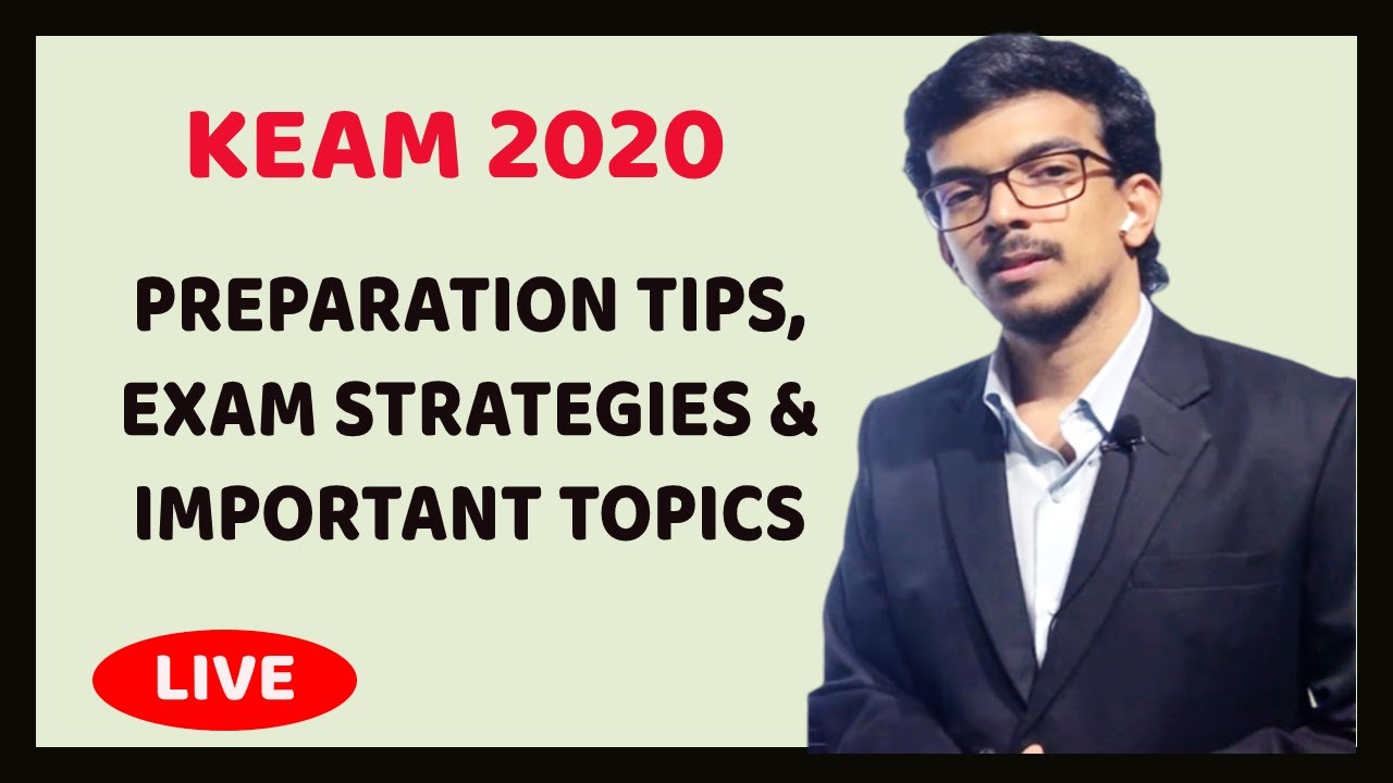 Keam 2020 Preparation Tips Exam Strategies And Important Topics Youtube