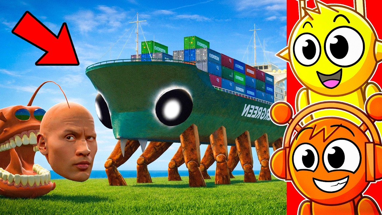 We Found CRABTANIC & DEEP SEA FISH ROCK MONSTER in GMOD?!