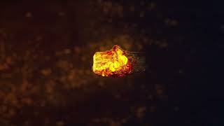 ID# 15 -  3d fire logo intro animation