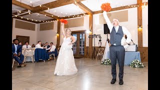 Best surprise father daughter (& sisters) wedding dance (& cheer) to epic 16-song mashup.