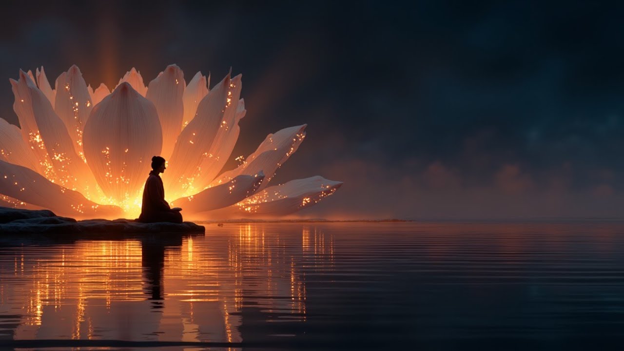 Расслабляющее сияние лотоса для внутреннего покоя и сна