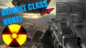 CRAZY Default Class NUKE CHALLENGE! (MW2 2019)