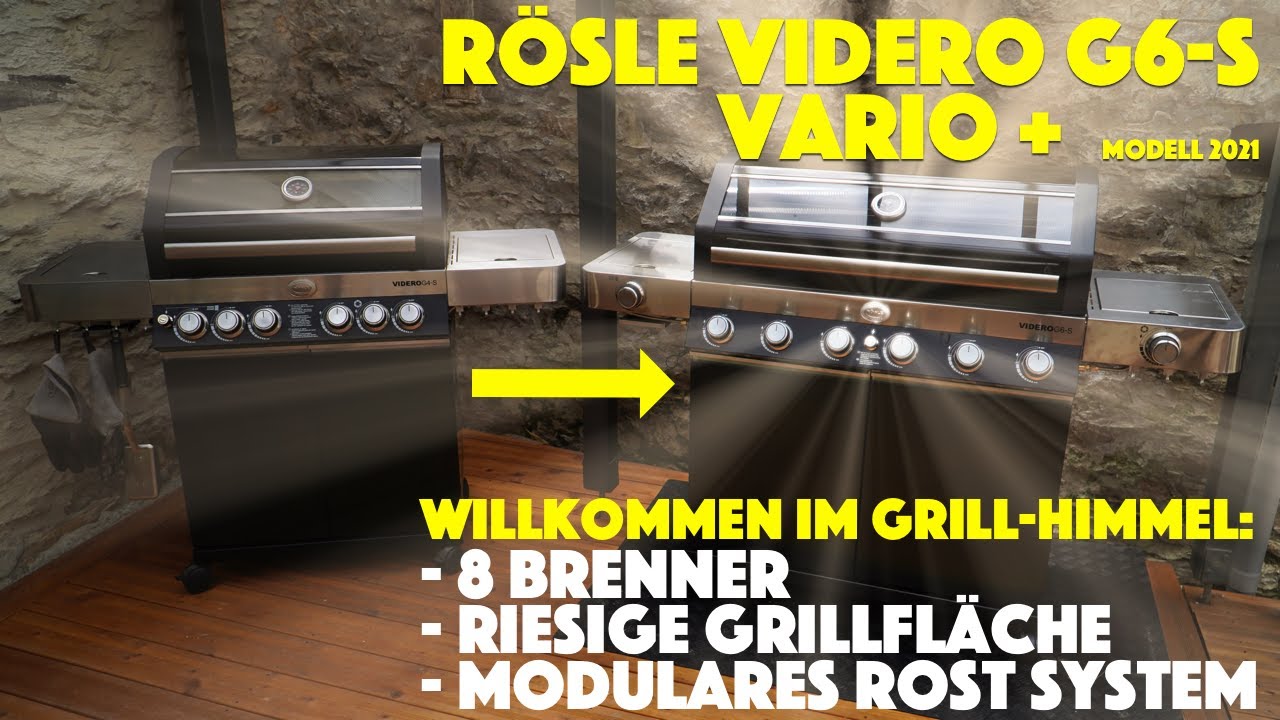 Copertura Protettiva Per Barbecue A Gas RÖSLE VIDERO G6/G6-S - Poliestere Con Rivestimento PU, Impermeabile