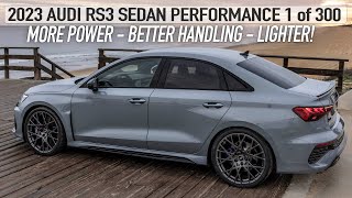 FIRST TEST! 2023 AUDI RS3 SEDAN PERFORMANCE 1of300  Limited Edition, More Power and Control