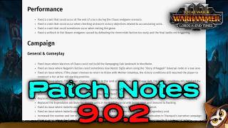 Hotfix 9.0.2 | Total War: Warhammer 3