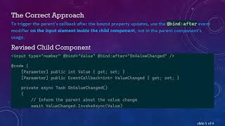 How to Trigger a Parent Callback Using Two-Way Binding in Blazor