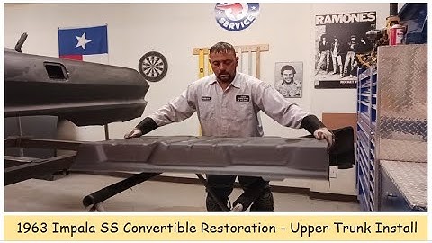 1963 Impala SS Convertible Part 10 - Upper Trunk Installation + How to Dress and Finish a Weld