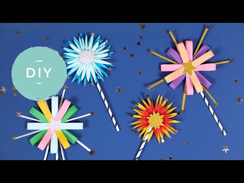 Vuurwerk knutselen van papier