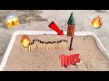 Matchsticks and Rocket Fire Experiment 🔥
