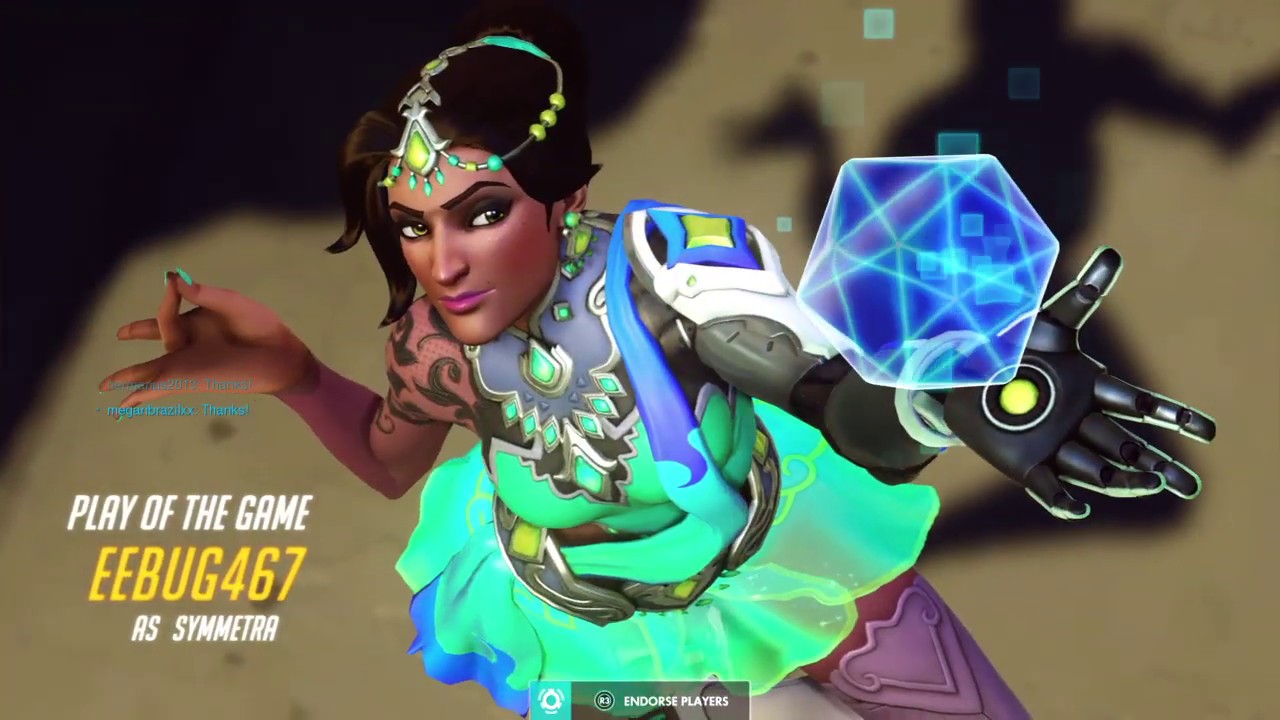 Figure Skater Symmetra Comp Game POG - Overwatch