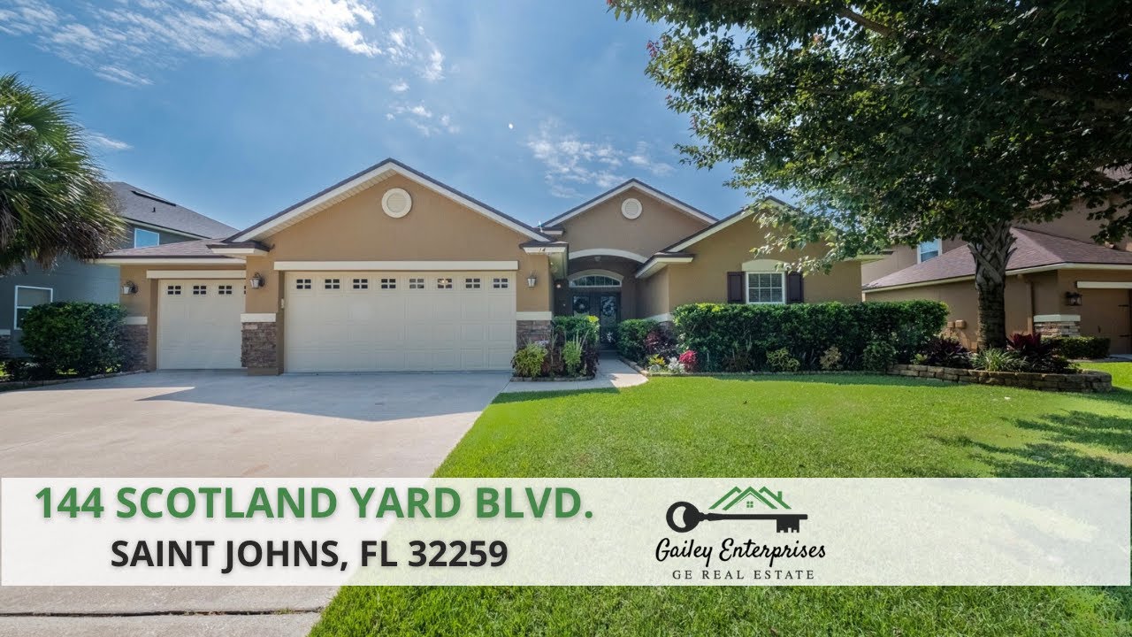 144 Scotland Yard Blvd. Saint Johns, FL 32259 For Sale Gailey Enterprises Real Estate YouTube