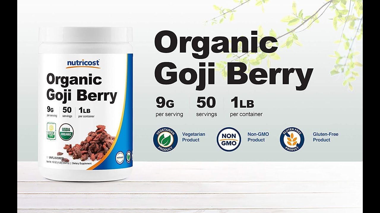 Organic Goji Berry Nutricost Organic Goji Berry Powder (1lb) – USDA ...