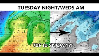70F, Severe Weather to SNOW?! - Wisconsin Weather