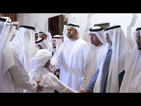 ذياب بن محمد بن زايد يقدم واجب العزاء بوفاة محمد أحمد الحميري في العين