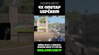 Skyf Dal 4x Onetap s Uspčkem! #clip #cs2 #cz #skyf #onetapheadshot