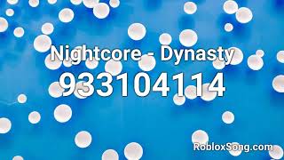 Nightcore Dynasty Roblox Id Music Code Youtube - dynasty roblox song id rxgate cf