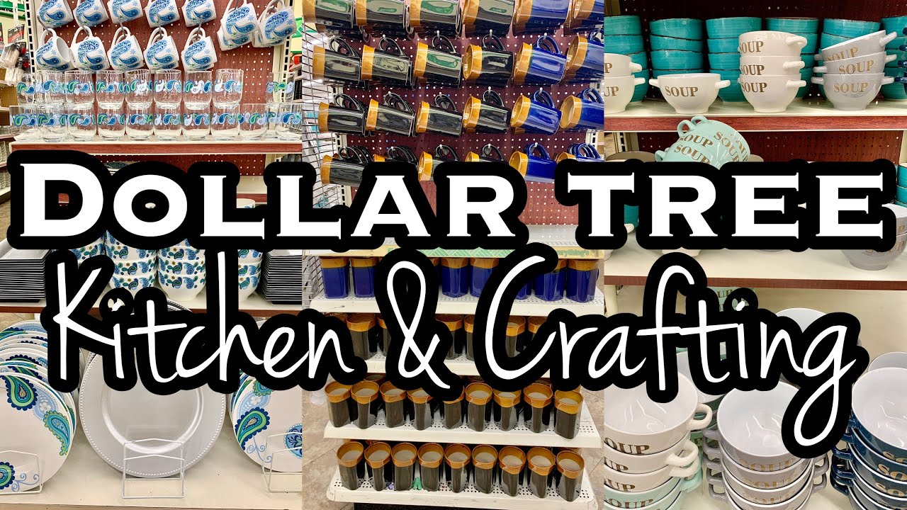 DOLLAR TREE NEW FINDS 2021 • KITCHEN & CRAFTING • SHOP WITH ME