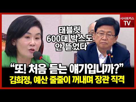 <strong>김희정</strong>, 교육예산 사례 줄줄이 꺼내며 교육부 장관 직격