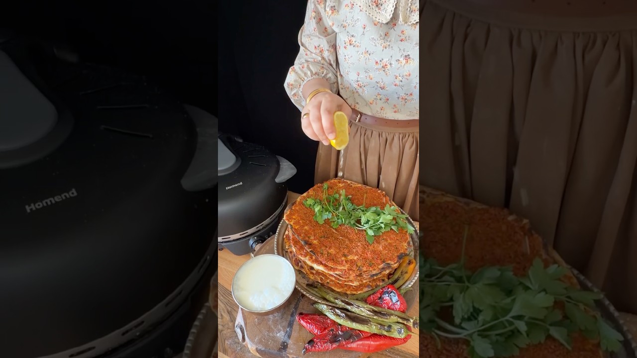 Evde lahmacun #food #tarif #lahmacun #recipe #yemektarifleri