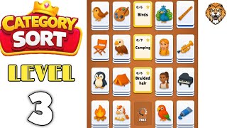 Category Sort Level 3 Walkthrough