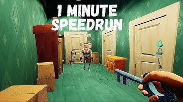 Abandoned (1 MINUTE SPEEDRUN) | Hello Neighbor Mod