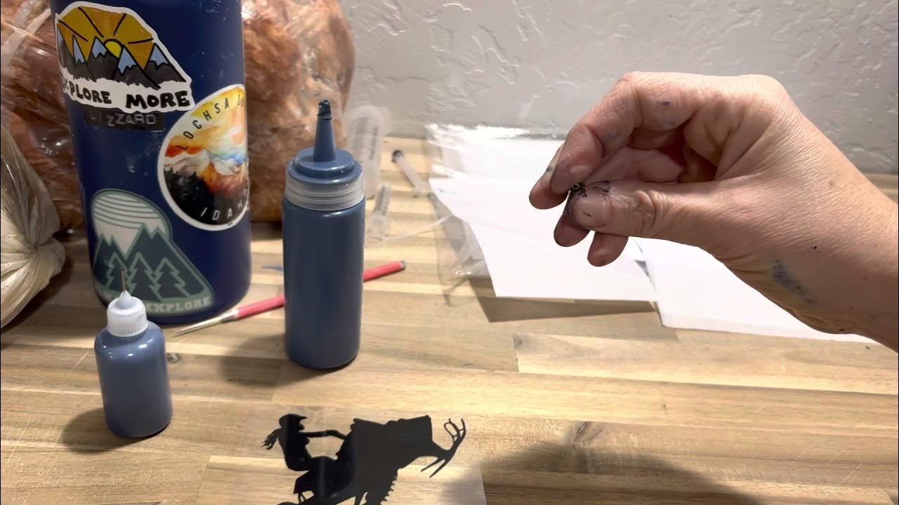 Pottery using Ez screen printing sheets and making your own underglaze