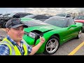 Copart Walk Around 2-17-23 + Mean Green C5 Corvette!!!